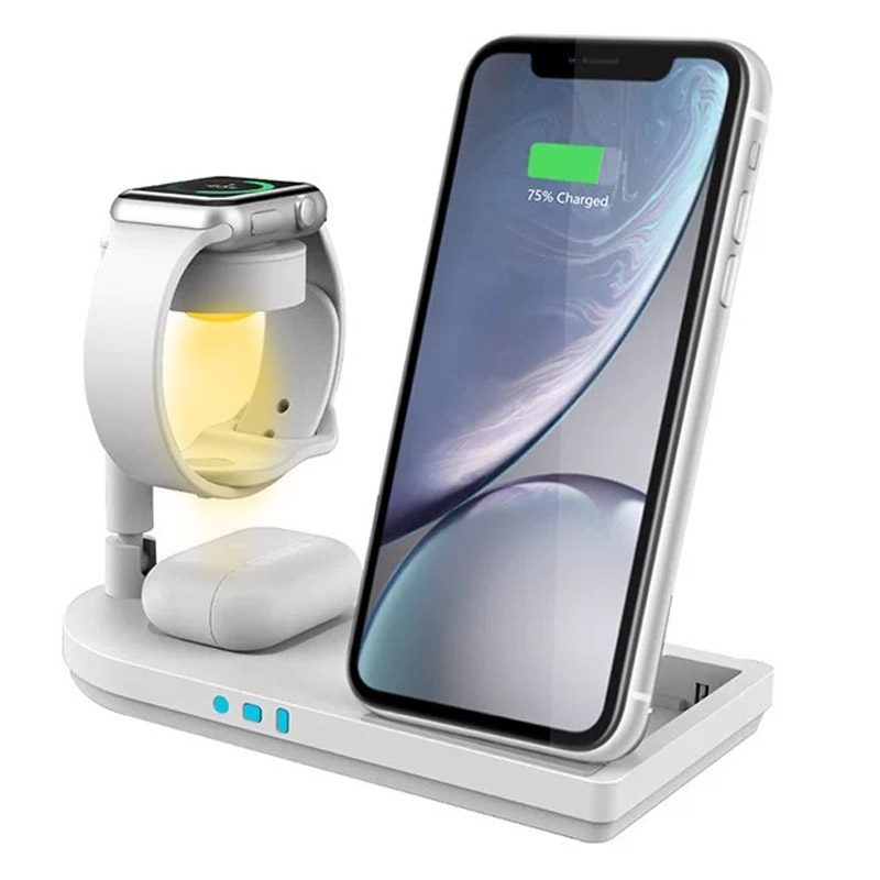 Wireless Charger Watch - Foldable 3-in-1 Wireless Charger Stand With
