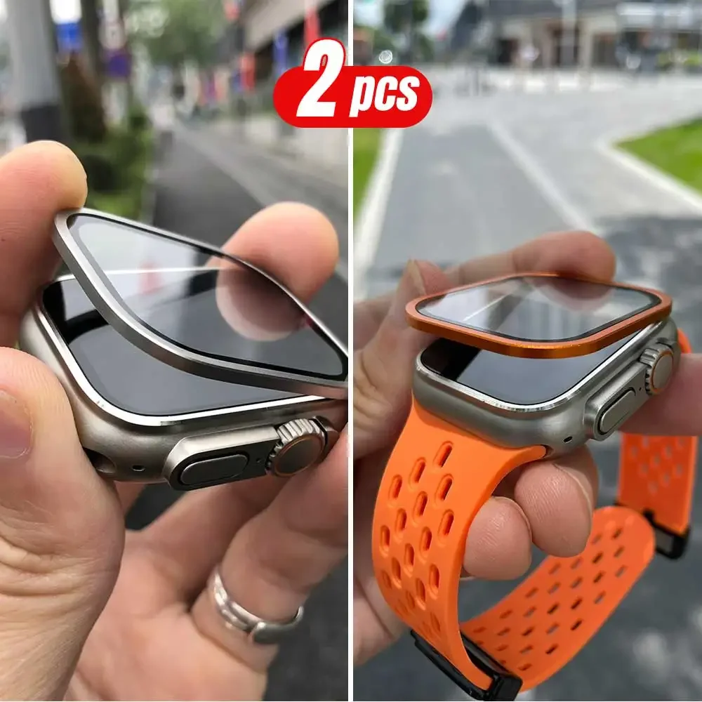 2PCS Titanium Metal Frame for  - Smartwatch Straps & Accessories ulasan dan harga