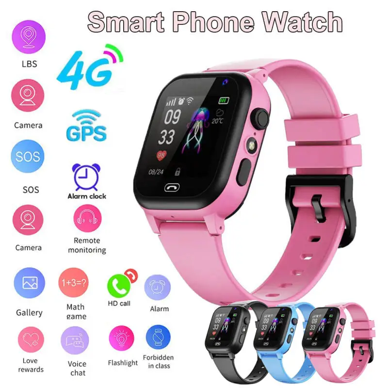 4G Kids Smart Watch SOS Call L - Smartwatch Id ulasan dan harga