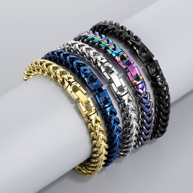 Rainbow Bbracelet 10mm Hip Hop - Ceramic Link Bracelet ulasan dan harga