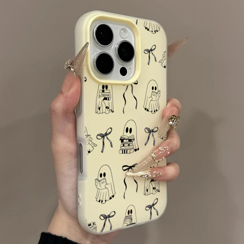 Cute Halloween Book Ghost Bow  - Apple Iphone 15 ulasan dan harga