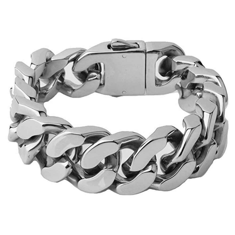 20MM Heavy Punk Retro Cuban Cu - Ceramic Link Bracelet ulasan dan harga