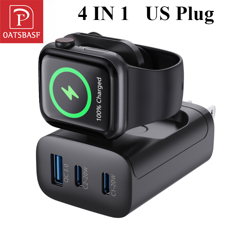 Oatsbasf 4 In 1 QC3.0 Fast Mag - Wireless Charger Watch ulasan dan harga