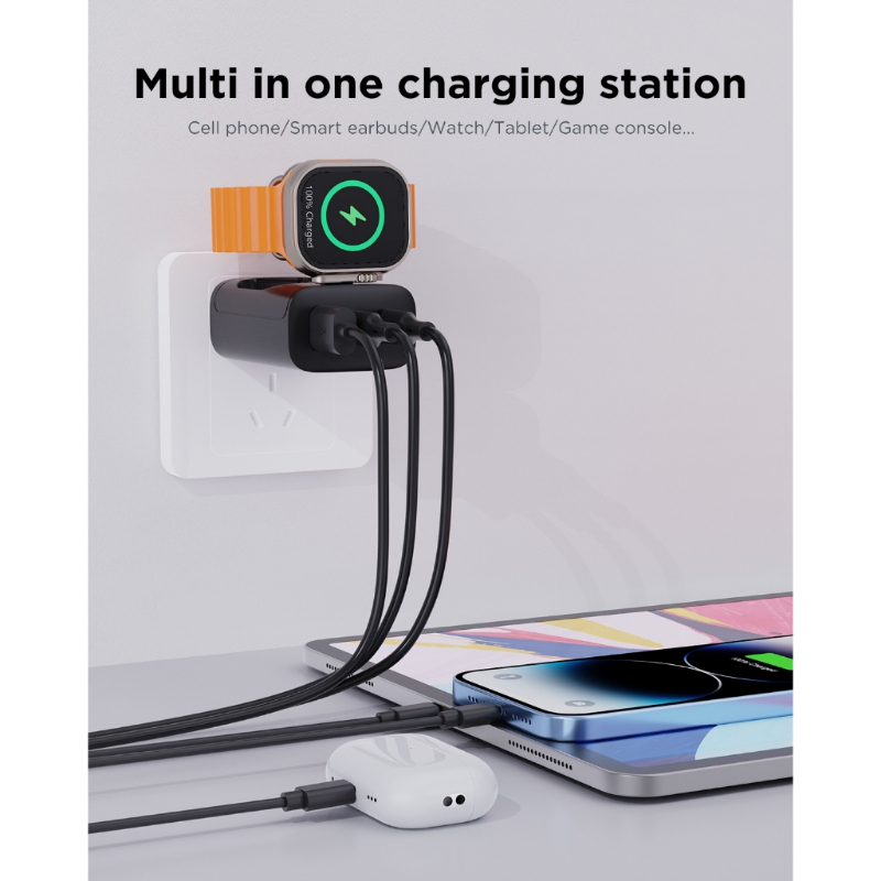 Oatsbasf 4 In 1 QC3.0 Fast Mag - Wireless Charger Watch ulasan dan harga