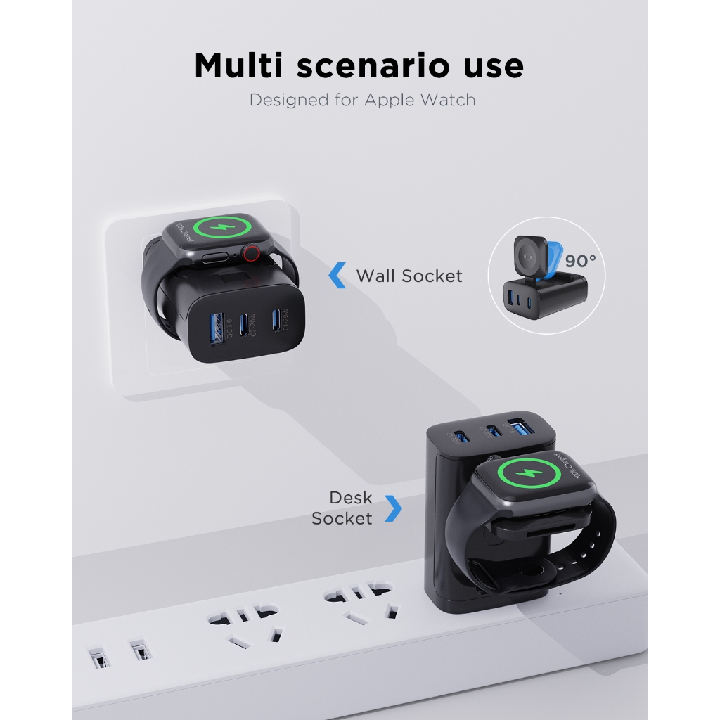 Oatsbasf 4 In 1 QC3.0 Fast Mag - Wireless Charger Watch ulasan dan harga