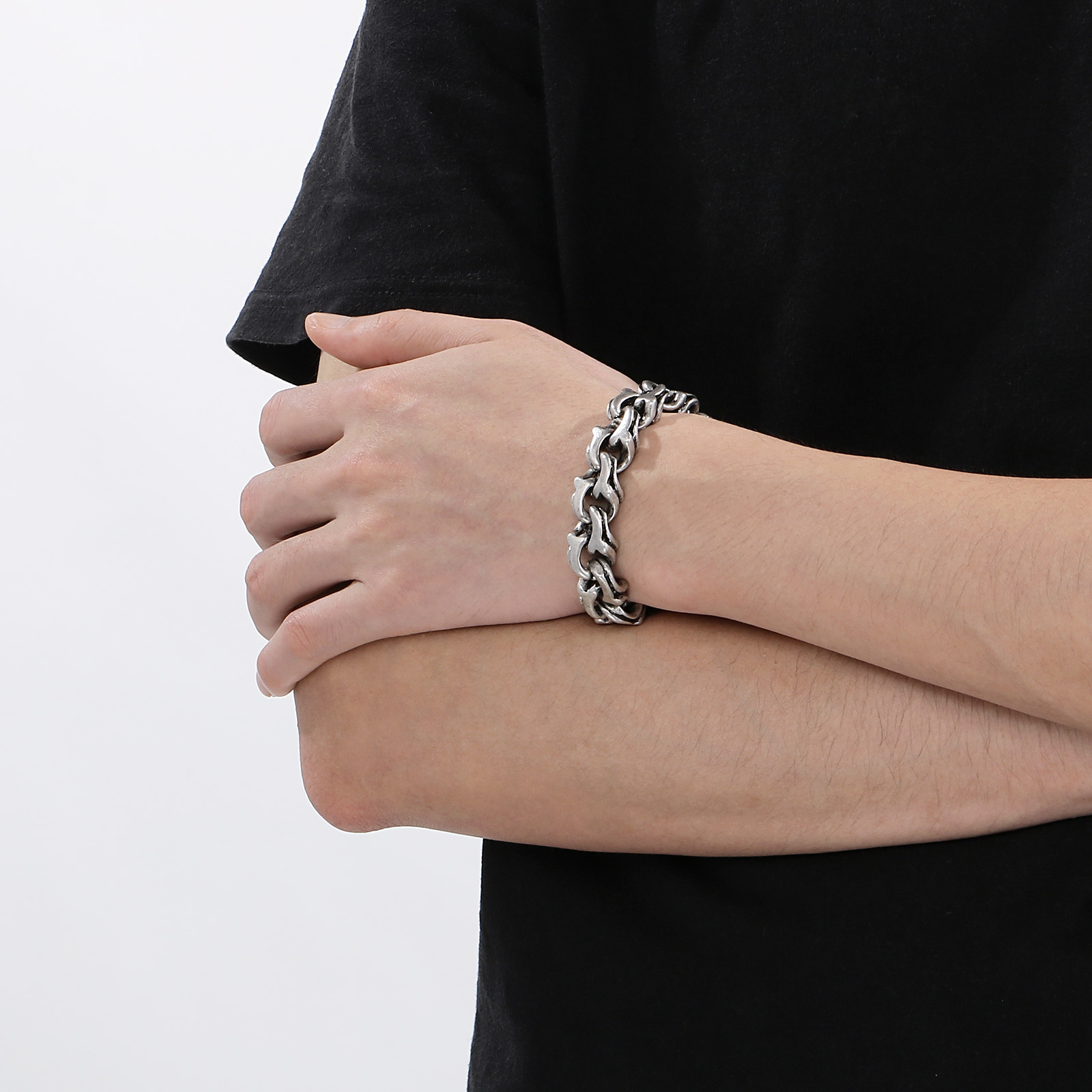 Chunky Chain Bracelet for Men  - Ceramic Link Bracelet ulasan dan harga