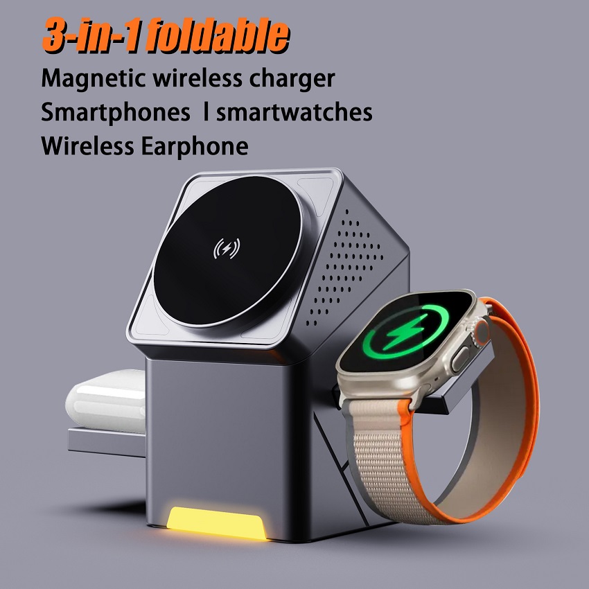 3 in 1 Magnetic Wireless Charg - Wireless Charger Watch ulasan dan harga