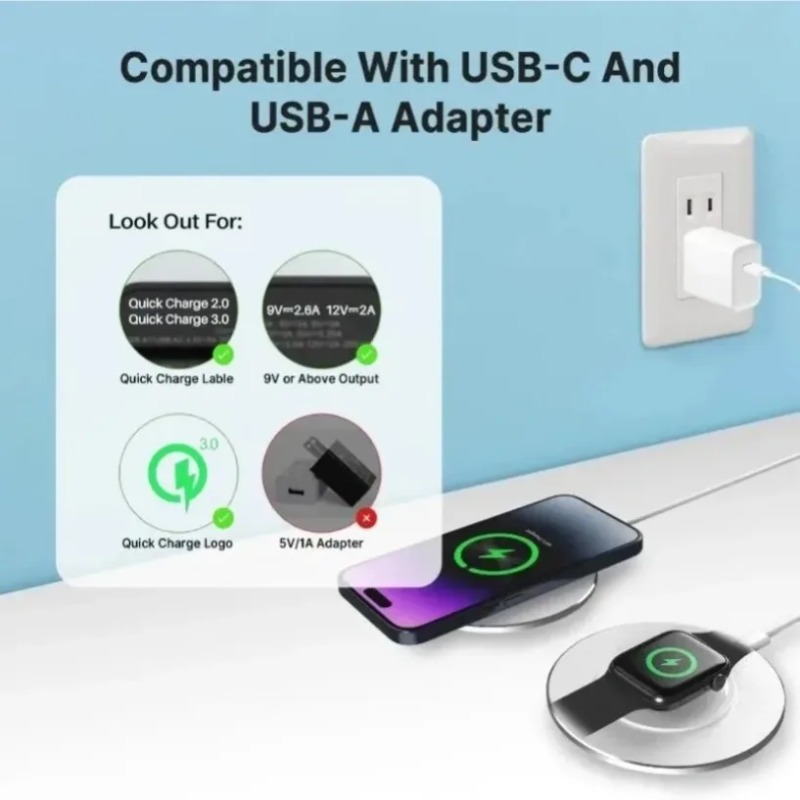 Compact 15W 3 In 1 Wireless Ch - Wireless Charger Watch ulasan dan harga