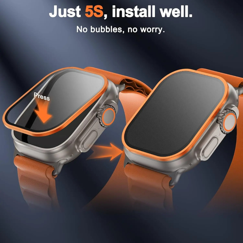 Tempered Glass for Apple Watch - Smartwatch Straps & Accessories ulasan dan harga